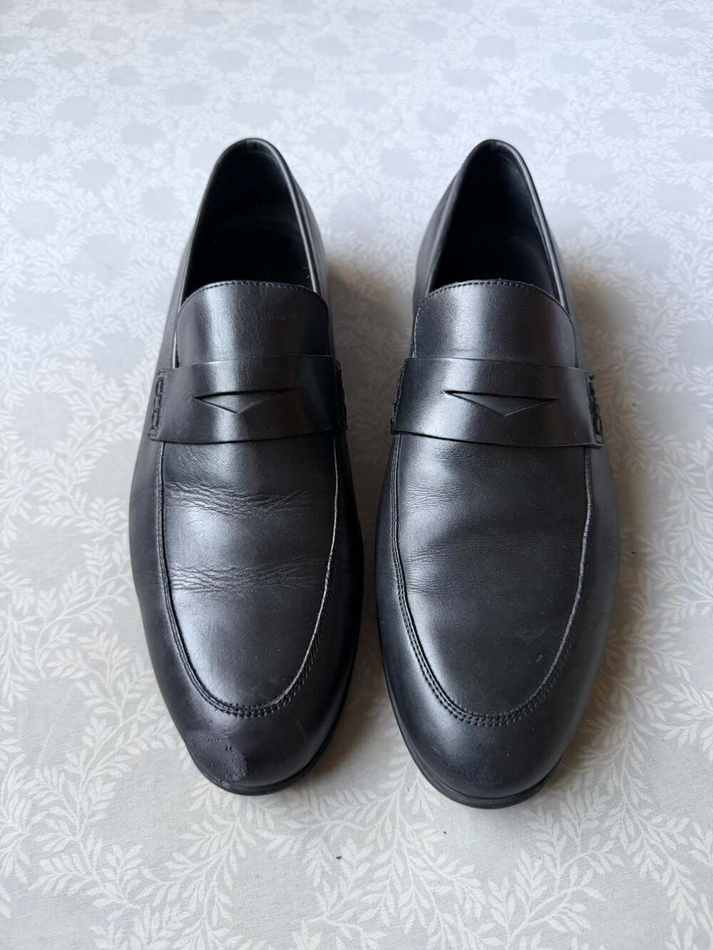Allen Edmonds Lake Como Black Leather Penny Loafers